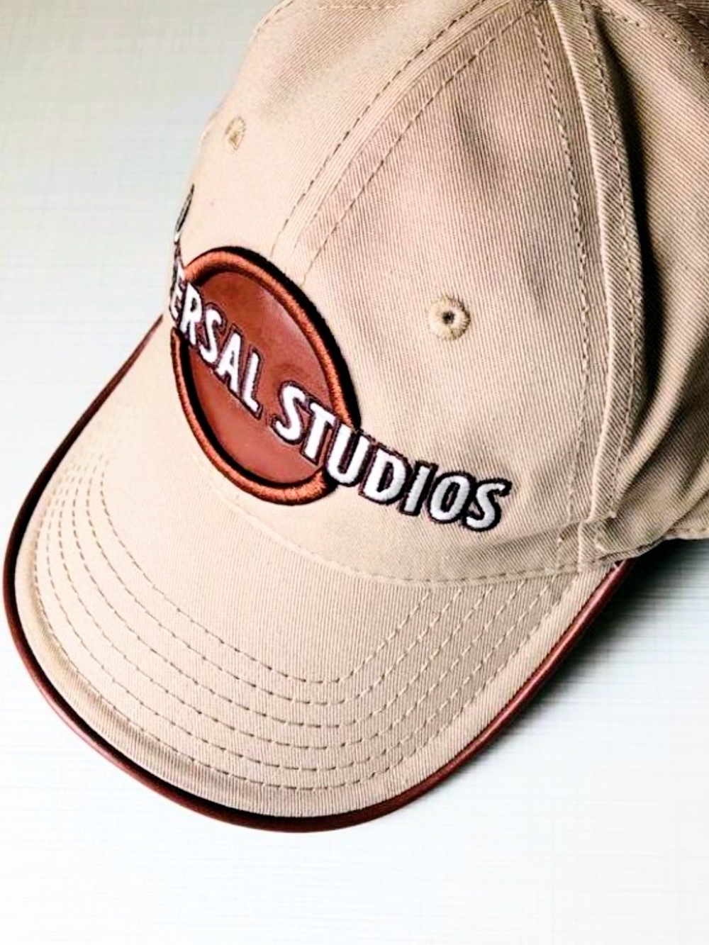 Universal Studio Tan Baseball Cap with Brown Patch